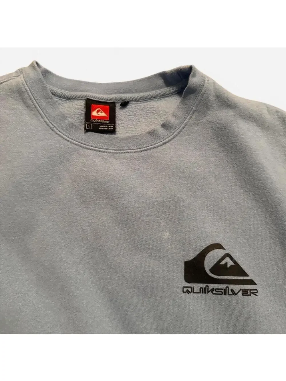 Quiksilver blue crewneck sweatshirt